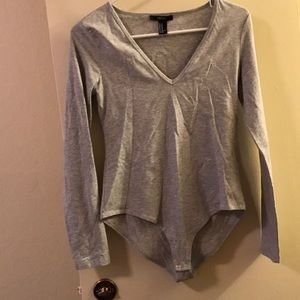 Simple gray bodysuit